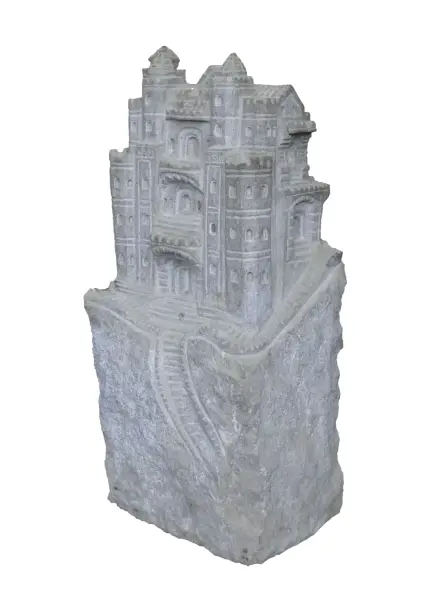 Product image of the product “Castle on the rock as sample, 80cm Height, Natural stone, Riverstone ”